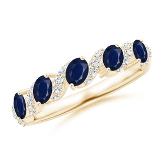 Oval A Blue Sapphire