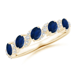 Oval AA Blue Sapphire