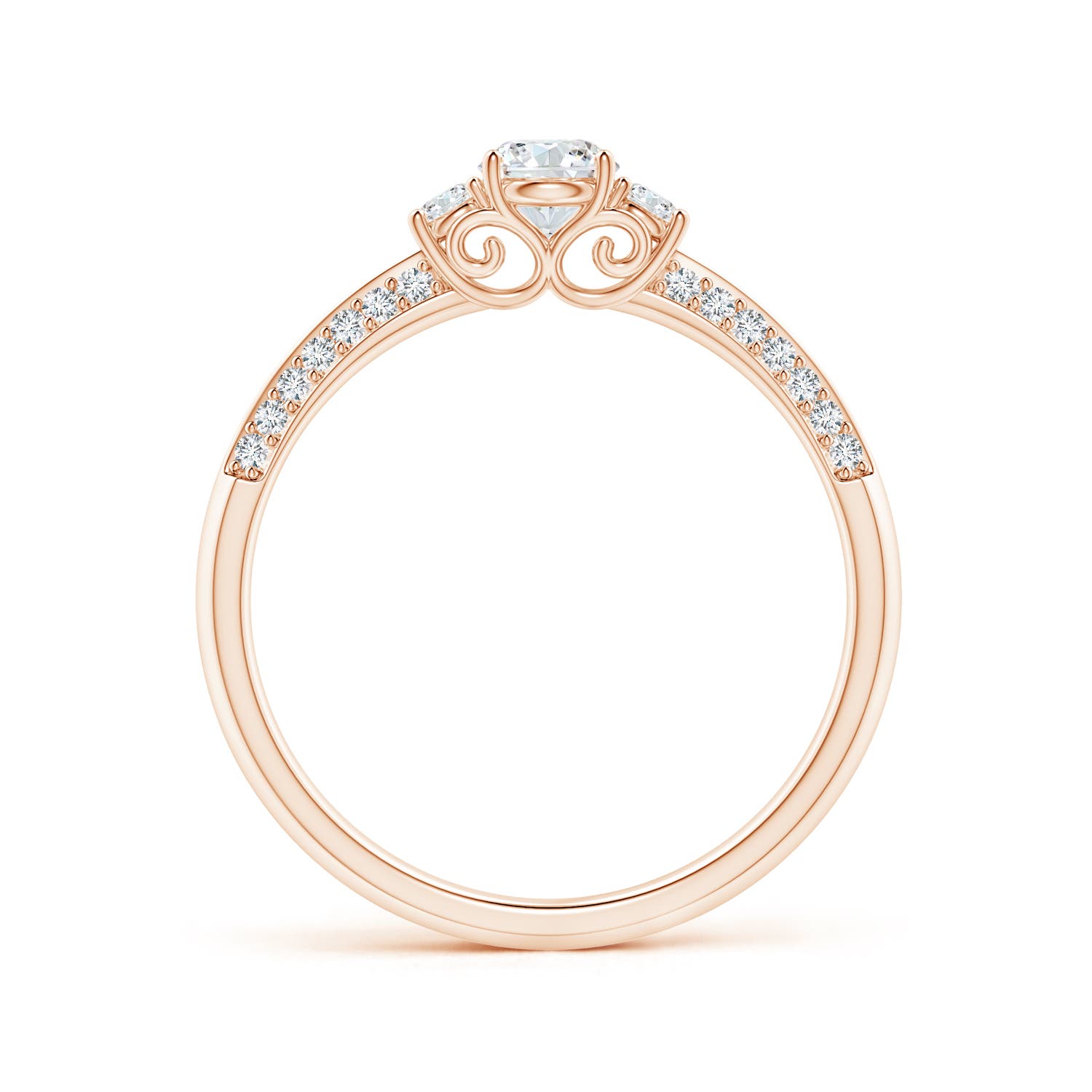 F-G, VS / 0.49 CT / 14 KT Rose Gold