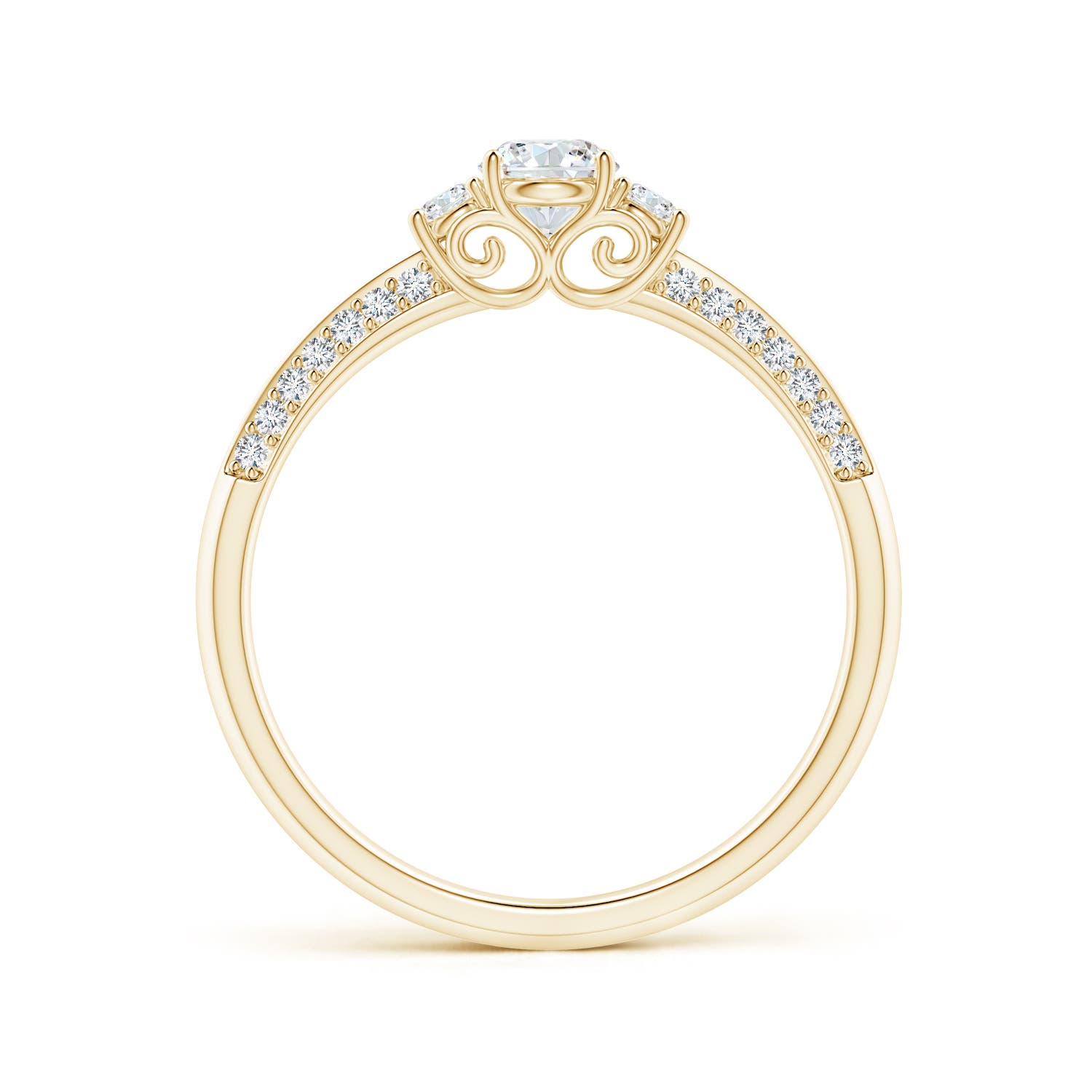 F-G, VS / 0.49 CT / 14 KT Yellow Gold