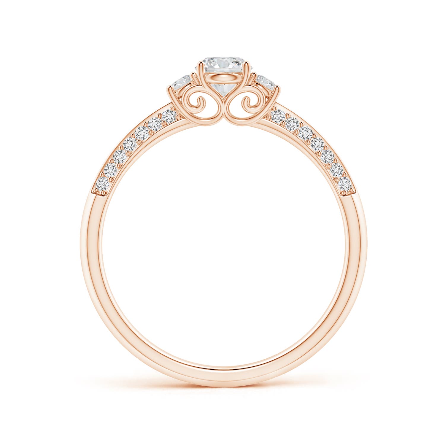 H, SI2 / 0.49 CT / 14 KT Rose Gold