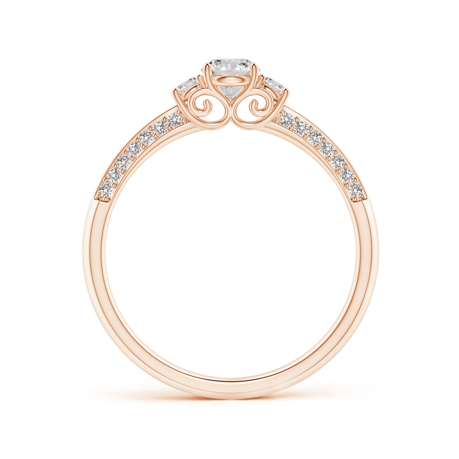 I-J, I1-I2 / 0.49 CT / 14 KT Rose Gold