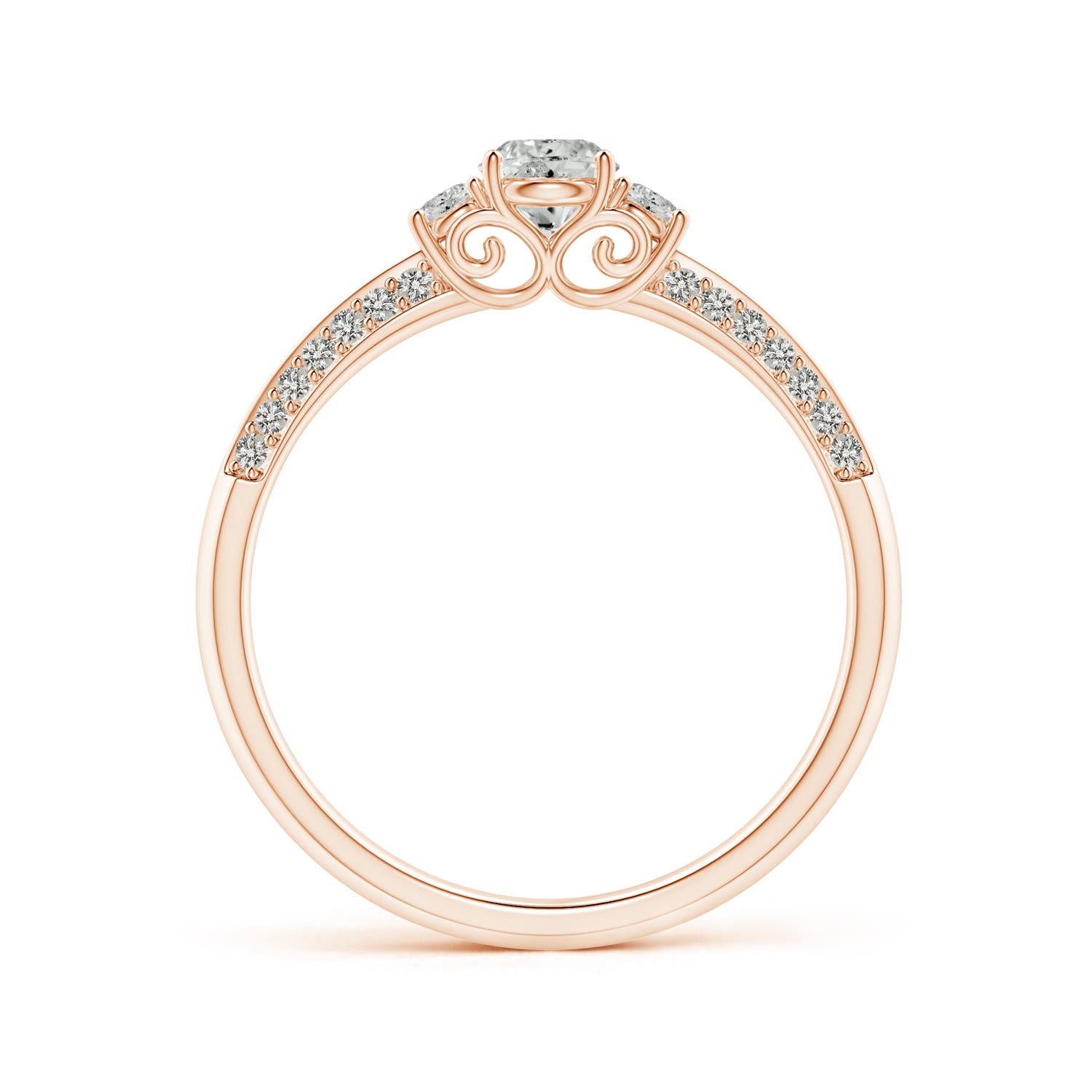 K, I3 / 0.49 CT / 14 KT Rose Gold