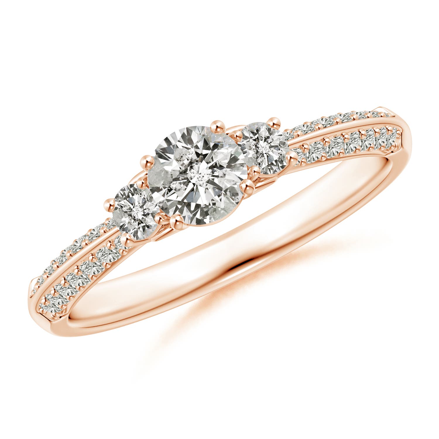 K, I3 / 0.66 CT / 14 KT Rose Gold