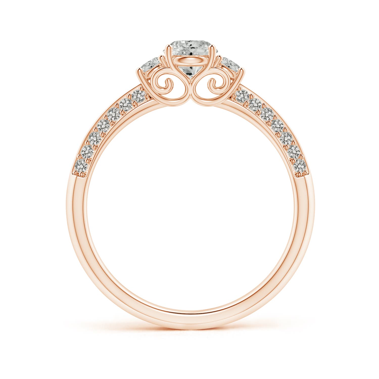 K, I3 / 0.66 CT / 14 KT Rose Gold