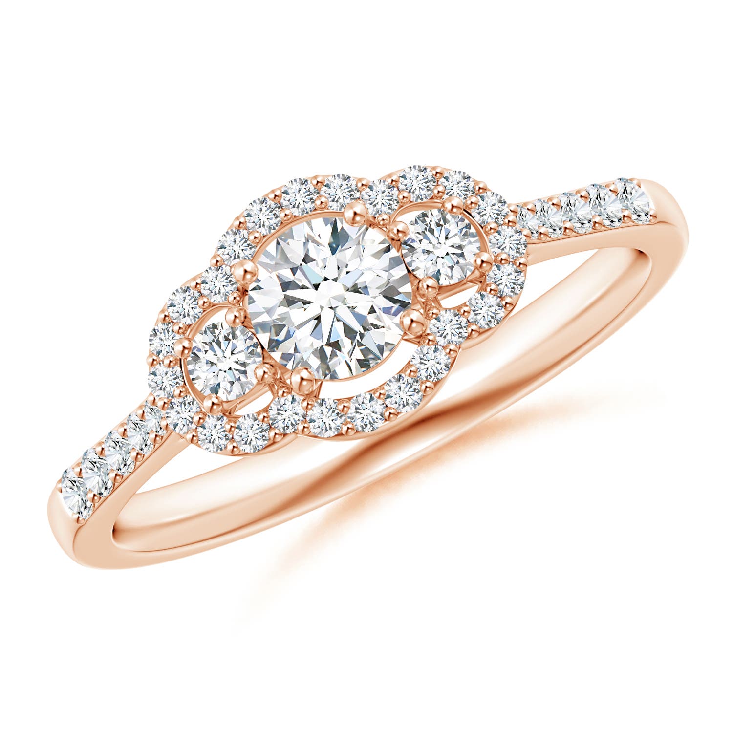 G, VS2 / 0.68 CT / 14 KT Rose Gold