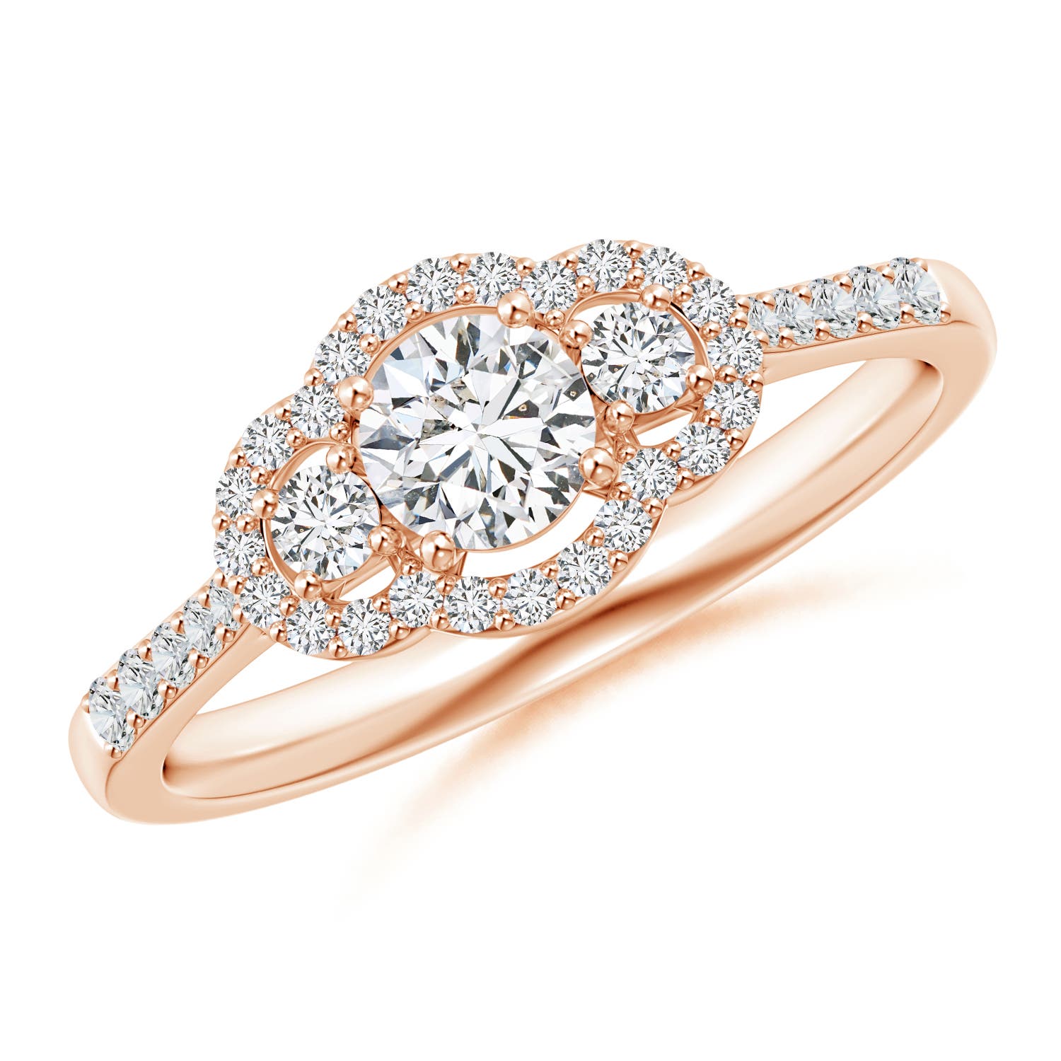 H, SI2 / 0.68 CT / 14 KT Rose Gold