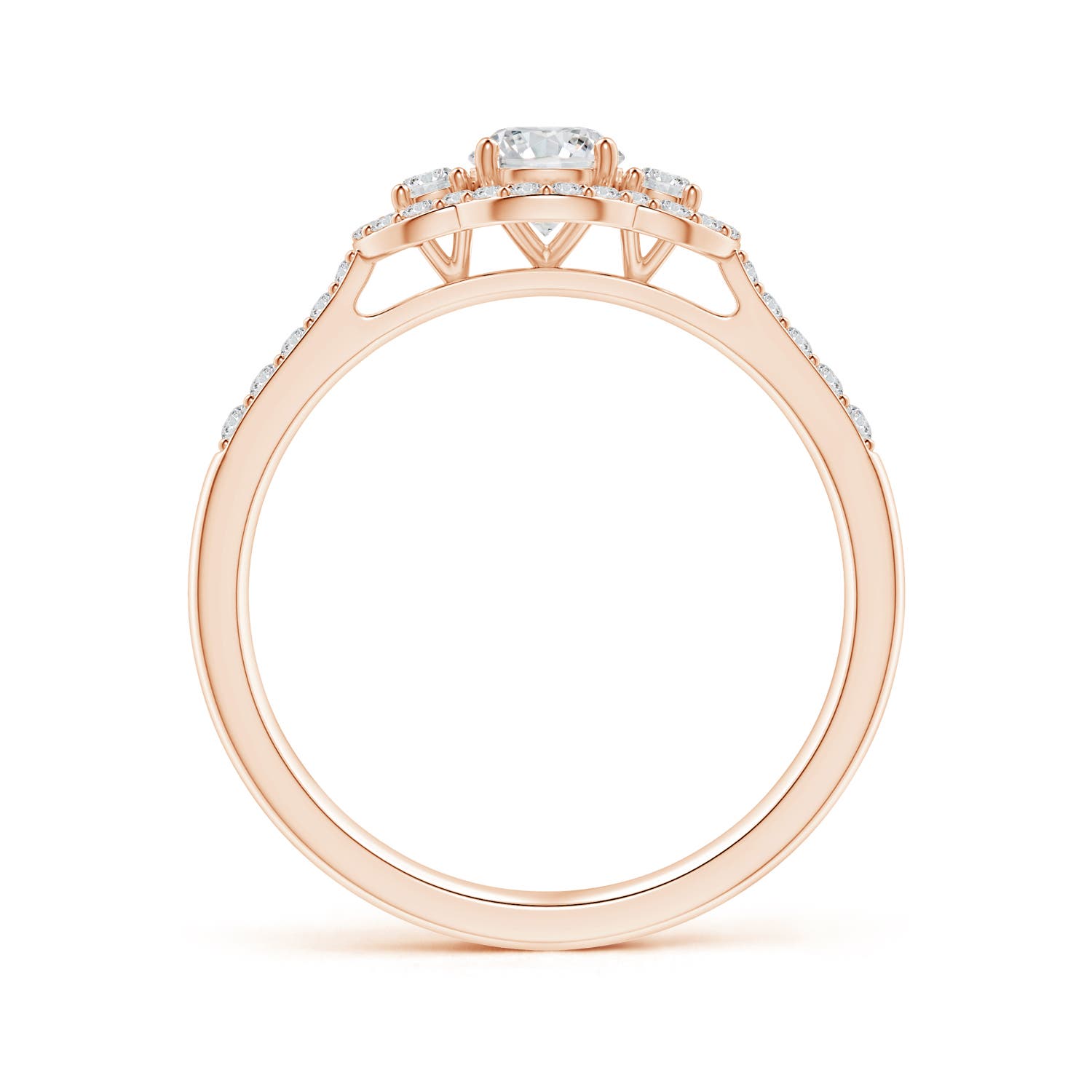 H, SI2 / 0.68 CT / 14 KT Rose Gold