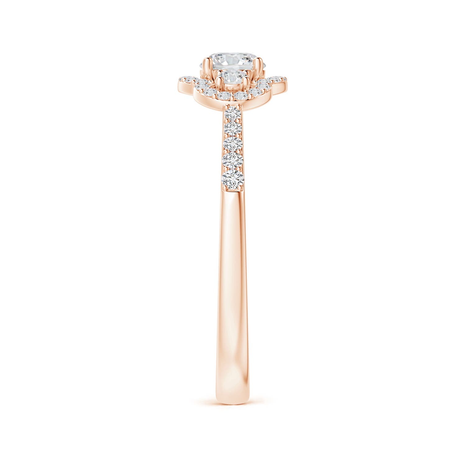 H, SI2 / 0.68 CT / 14 KT Rose Gold