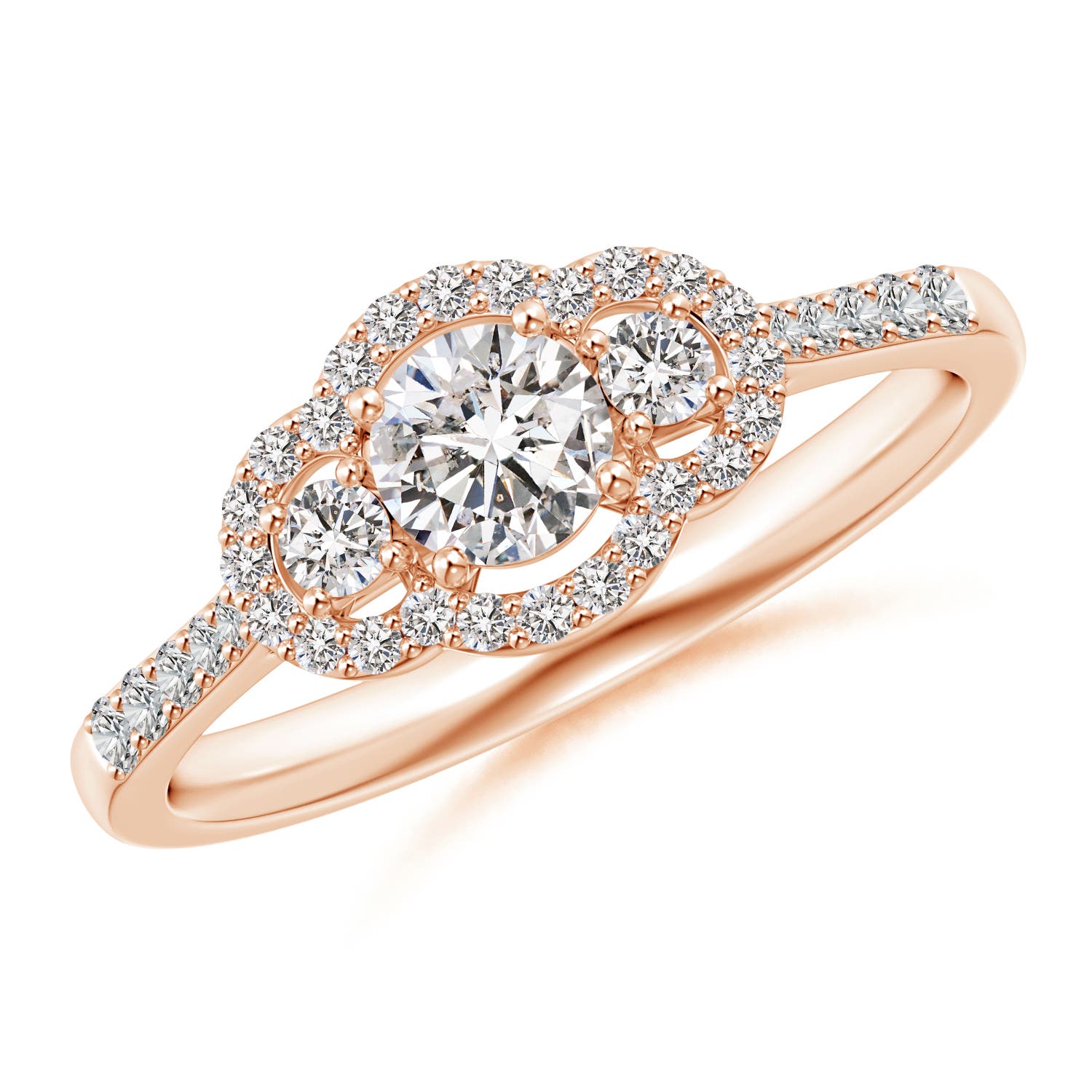 I-J, I1-I2 / 0.68 CT / 14 KT Rose Gold