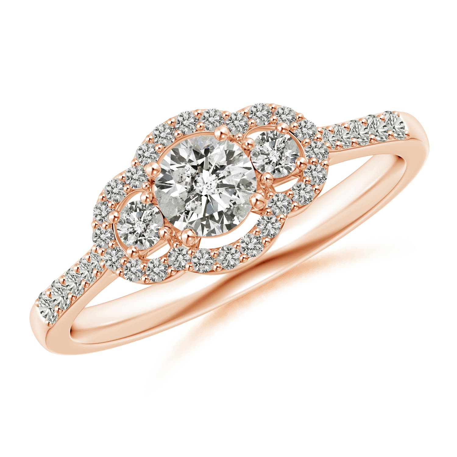 K, I3 / 0.68 CT / 14 KT Rose Gold