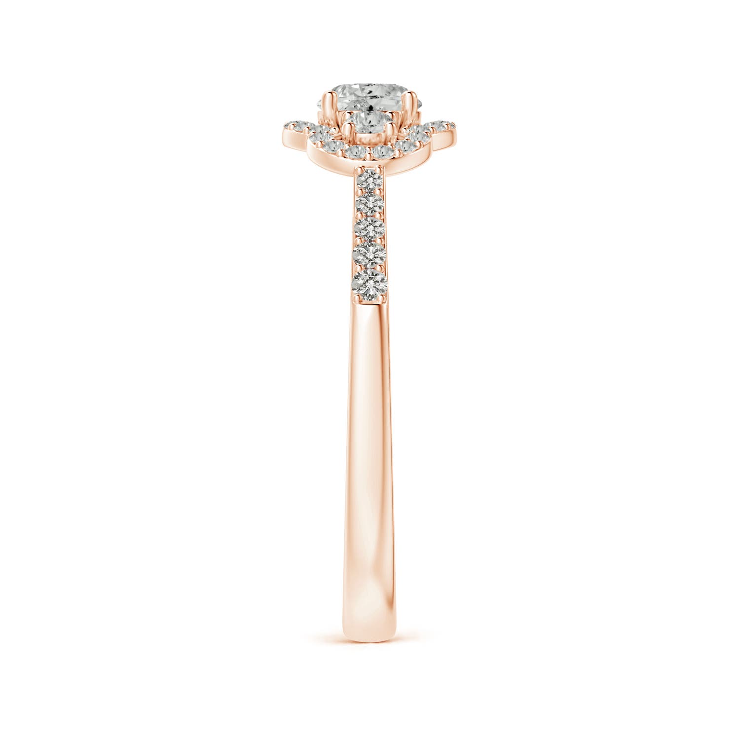 K, I3 / 0.68 CT / 14 KT Rose Gold