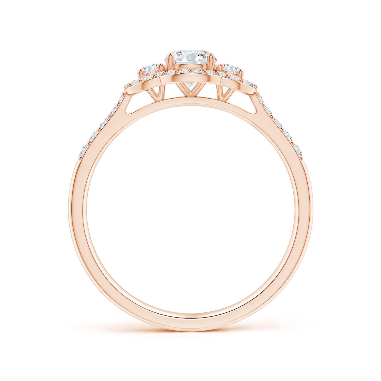 G, VS2 / 0.5 CT / 14 KT Rose Gold