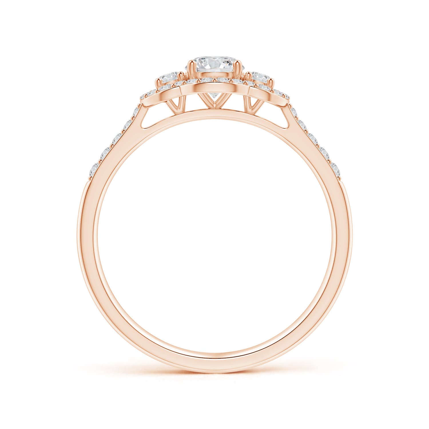 H, SI2 / 0.5 CT / 14 KT Rose Gold