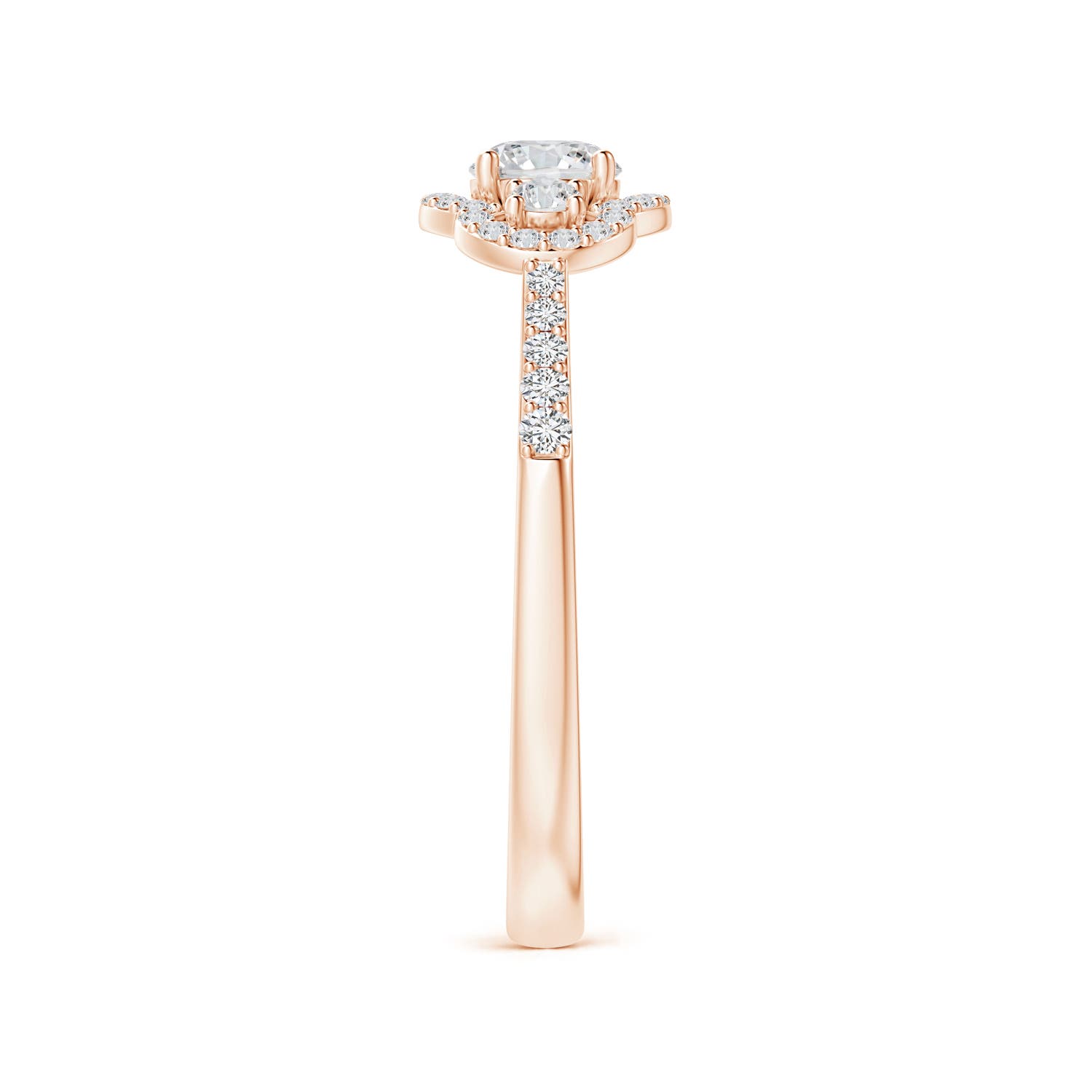 H, SI2 / 0.5 CT / 14 KT Rose Gold