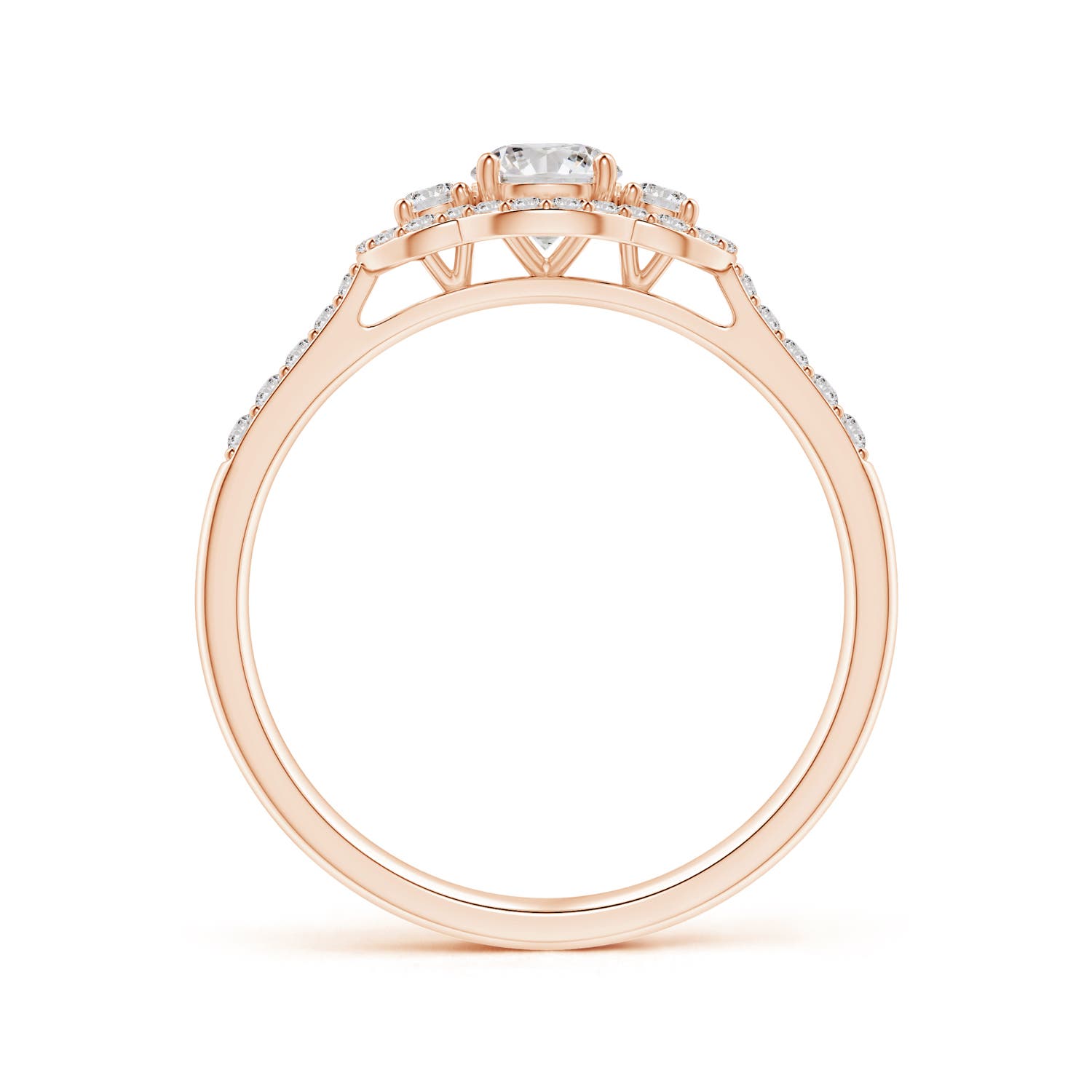 I-J, I1-I2 / 0.5 CT / 14 KT Rose Gold