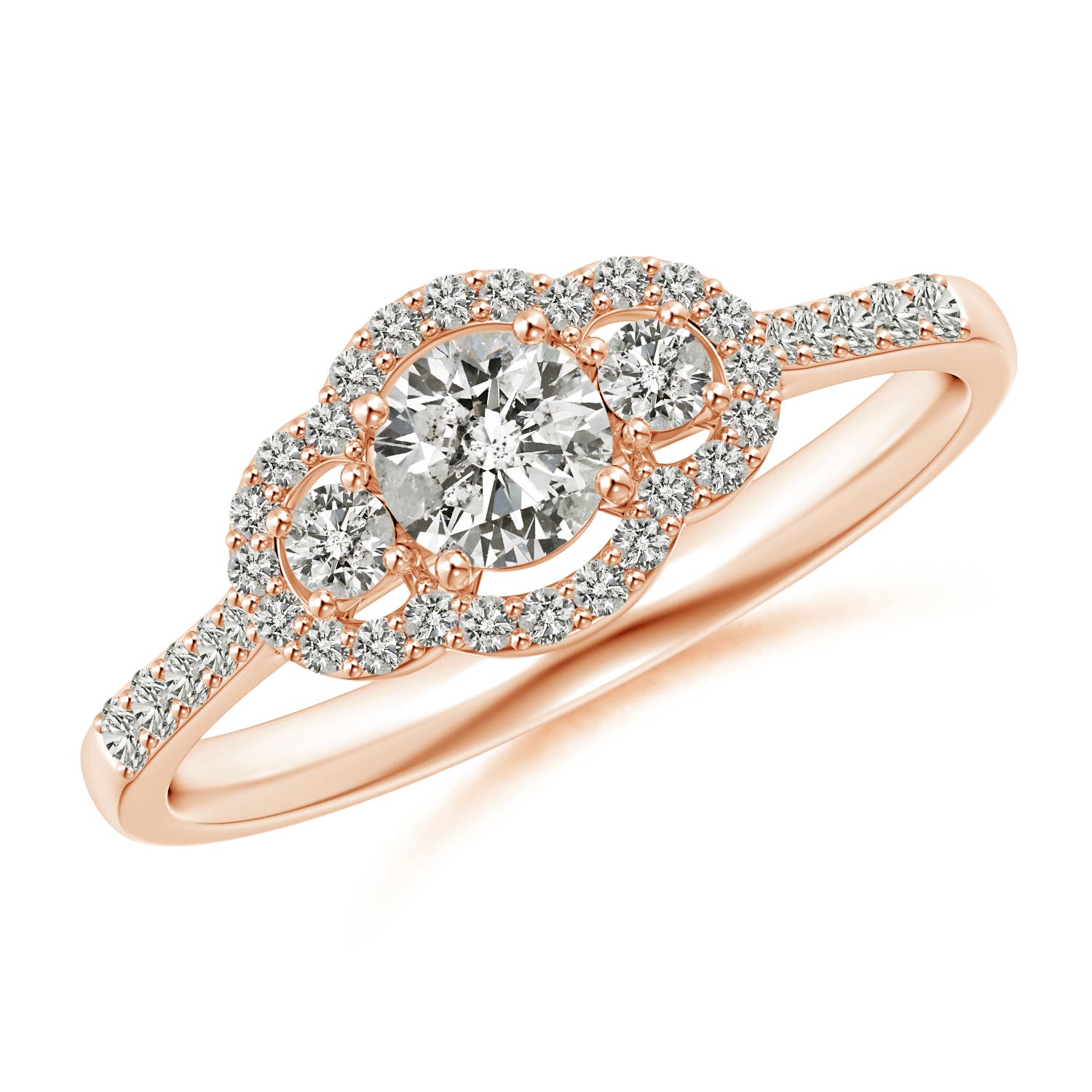 K, I3 / 0.5 CT / 14 KT Rose Gold