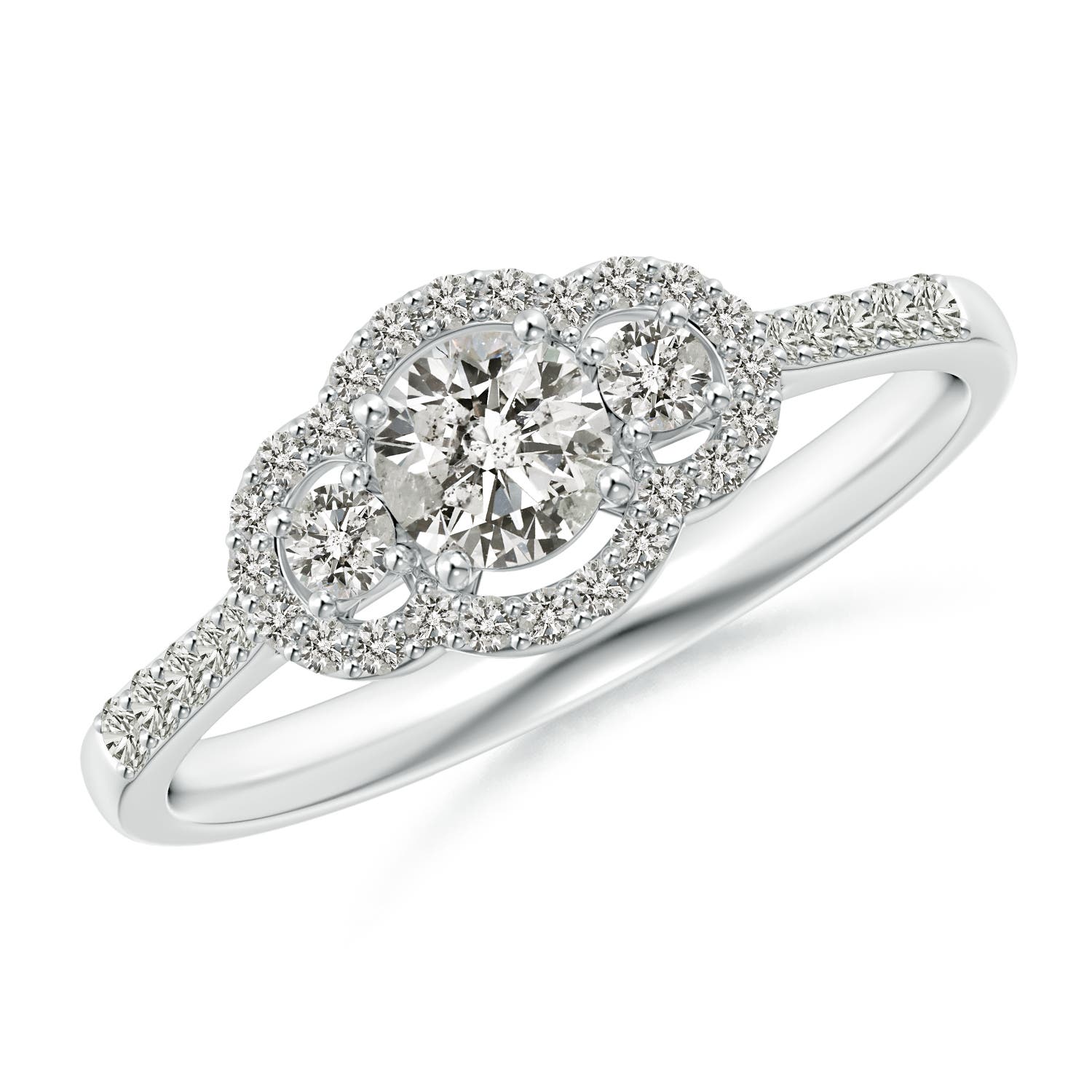 K, I3 / 0.5 CT / 14 KT White Gold