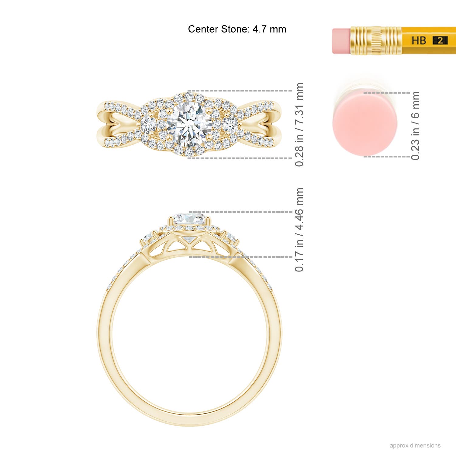 G, VS2 / 0.65 CT / 14 KT Yellow Gold