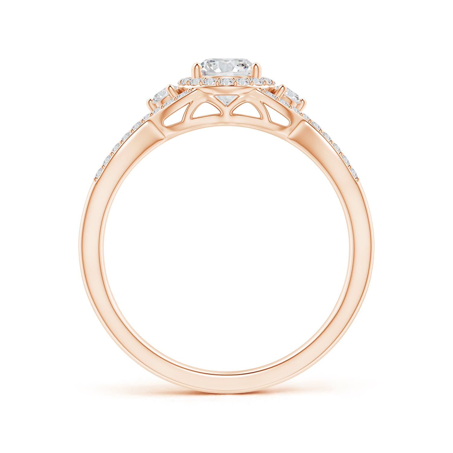 H, SI2 / 0.65 CT / 14 KT Rose Gold