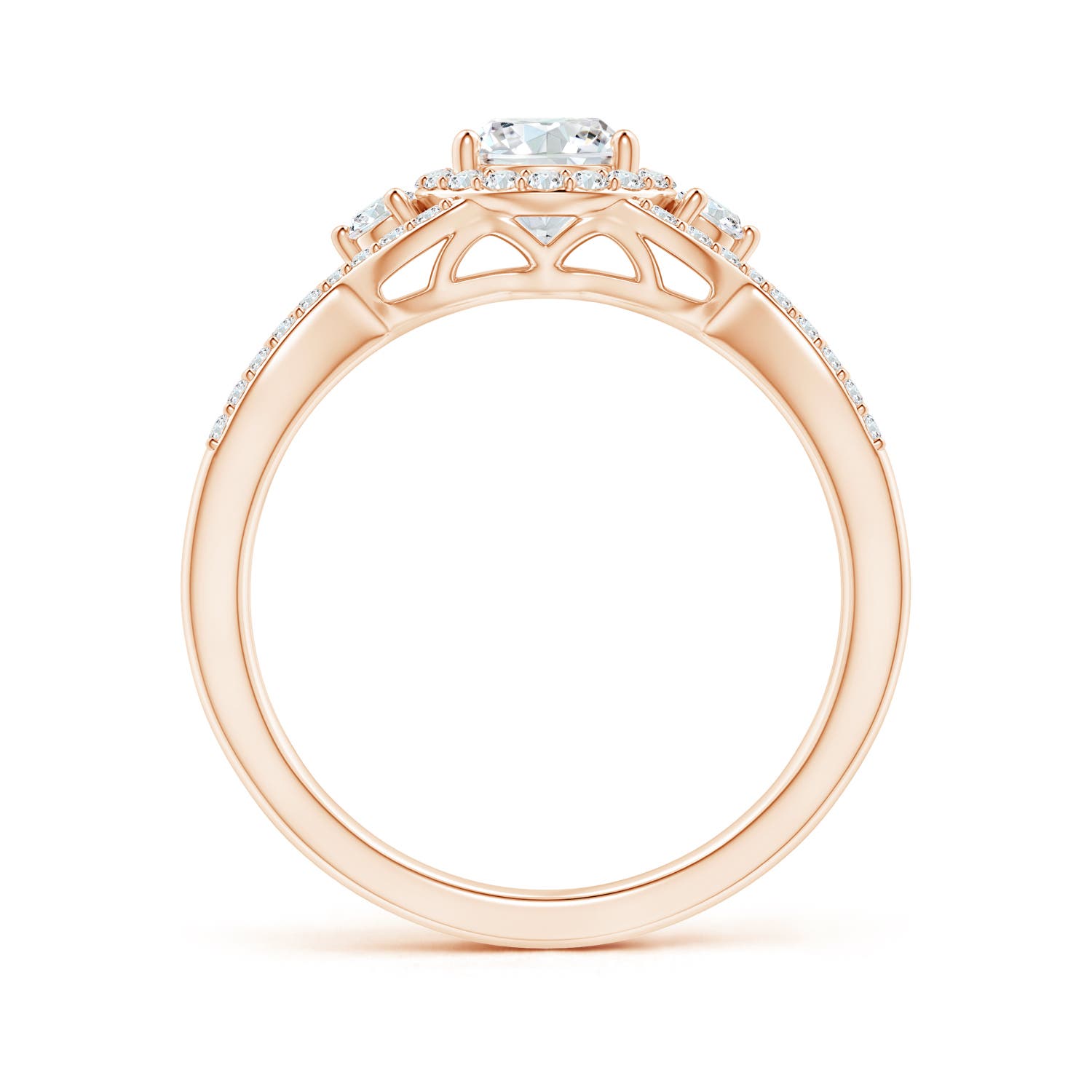 G, VS2 / 0.78 CT / 14 KT Rose Gold