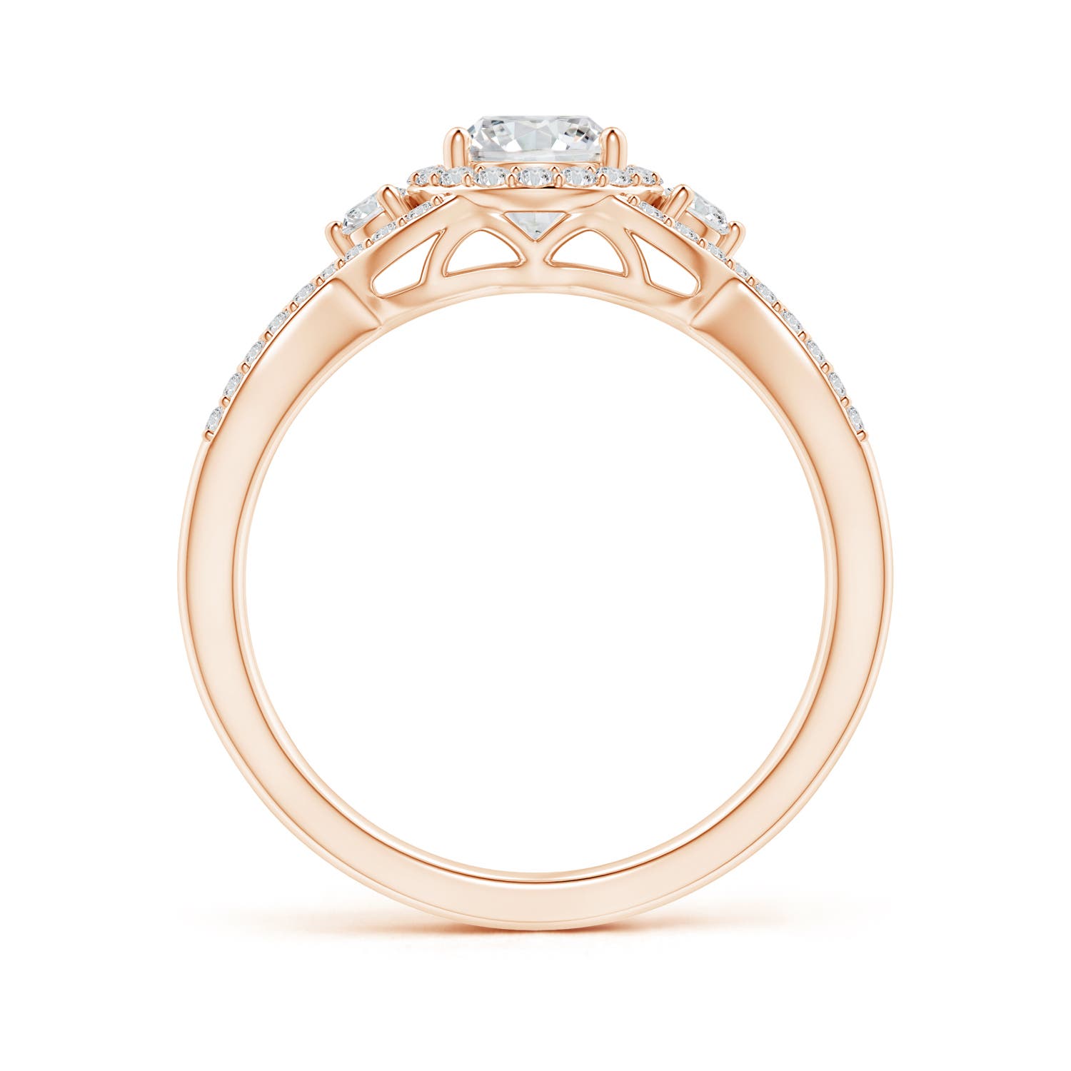 H, SI2 / 0.78 CT / 14 KT Rose Gold