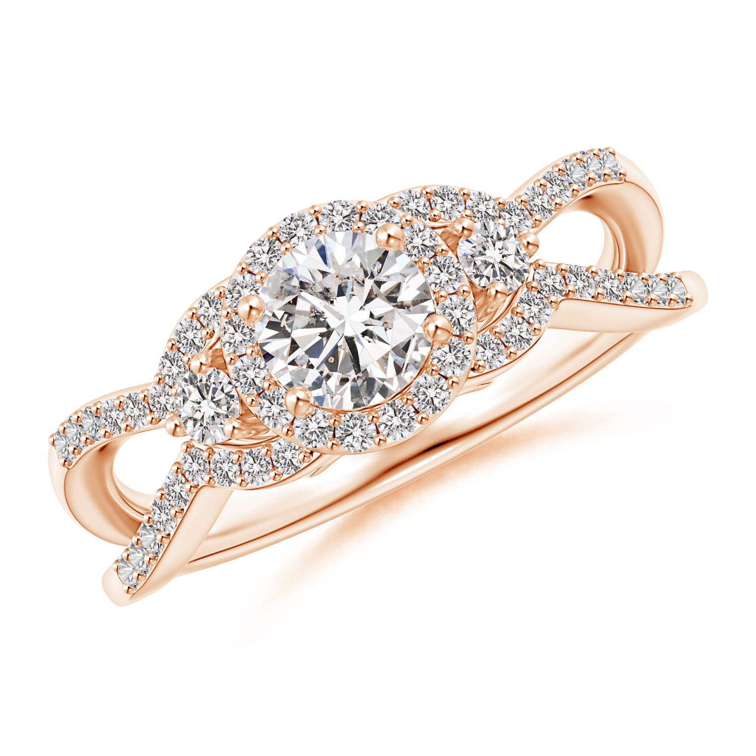 I-J, I1-I2 / 0.78 CT / 14 KT Rose Gold