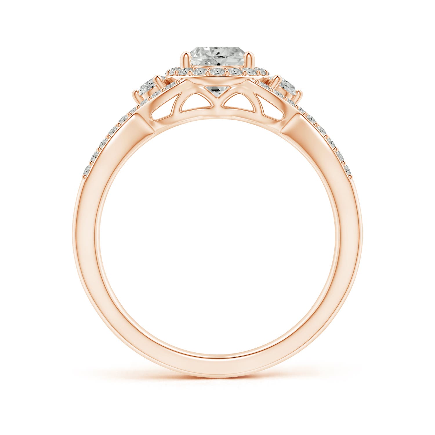 K, I3 / 0.78 CT / 14 KT Rose Gold