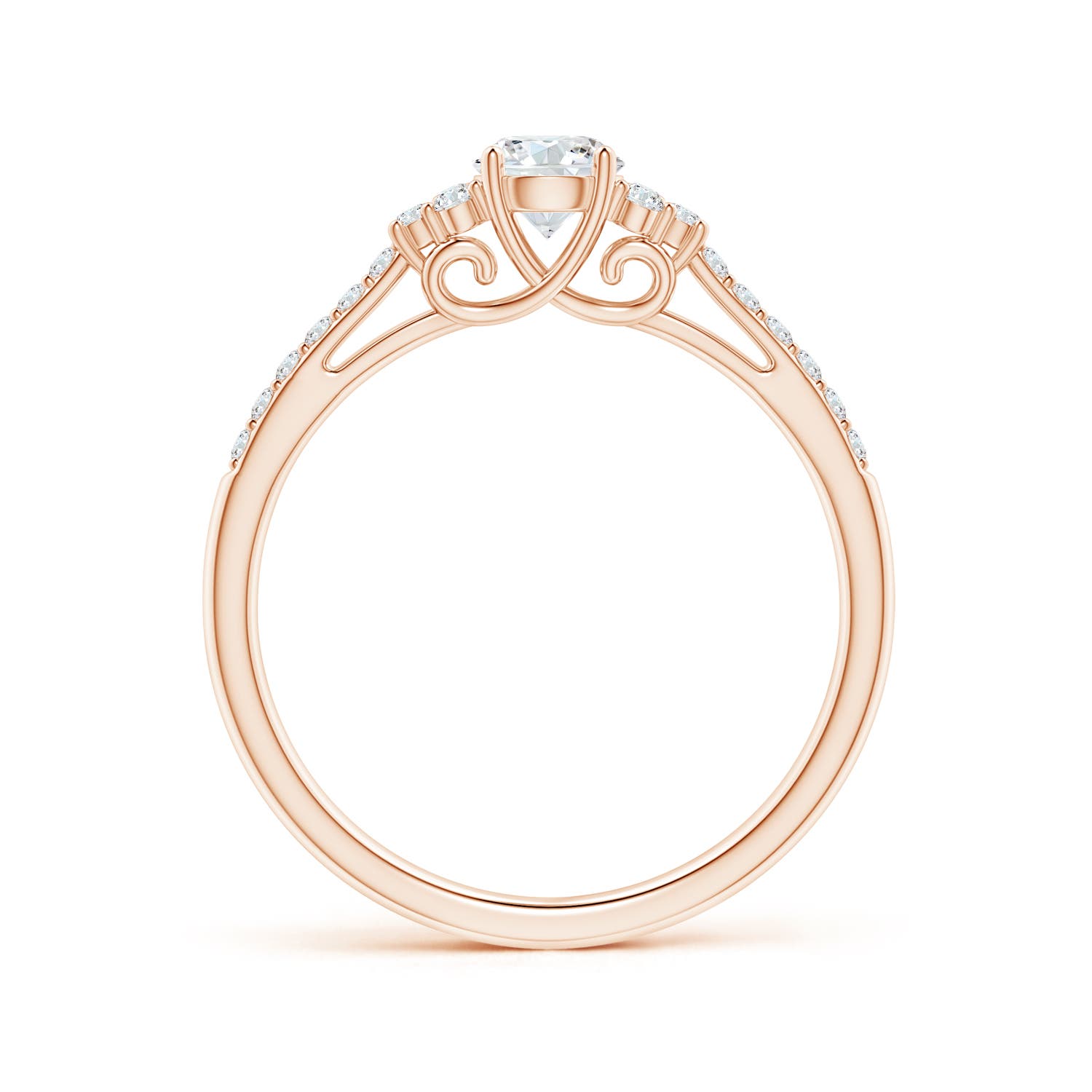 G, VS2 / 0.49 CT / 14 KT Rose Gold