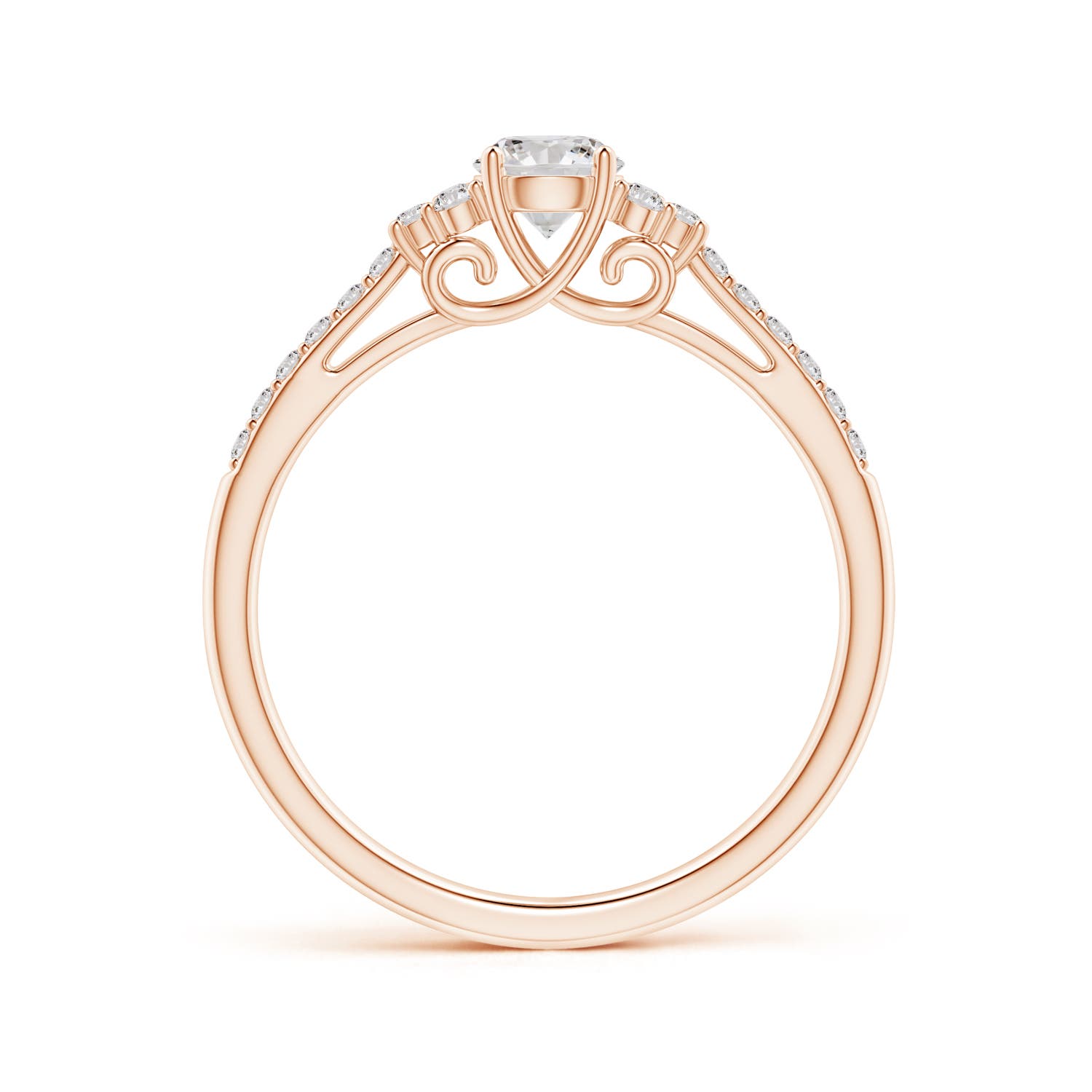 I-J, I1-I2 / 0.49 CT / 14 KT Rose Gold