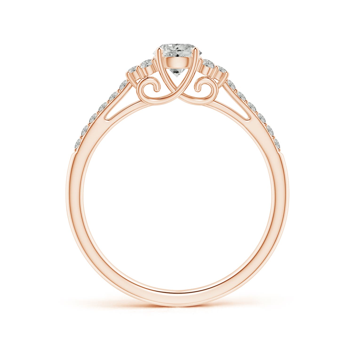 K, I3 / 0.49 CT / 14 KT Rose Gold