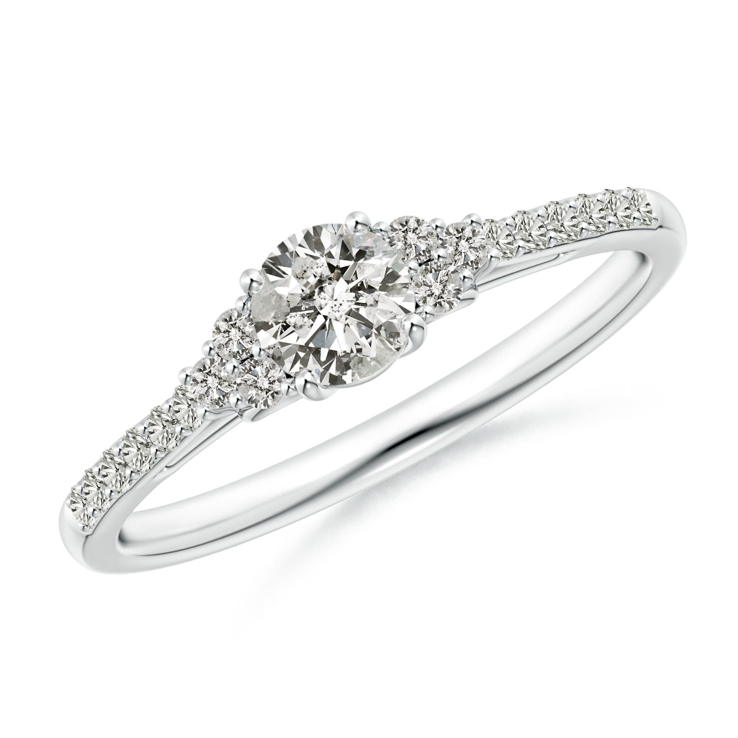 K, I3 / 0.49 CT / 14 KT White Gold