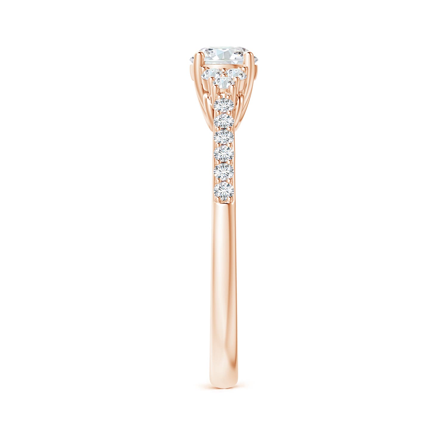 G, VS2 / 0.67 CT / 14 KT Rose Gold