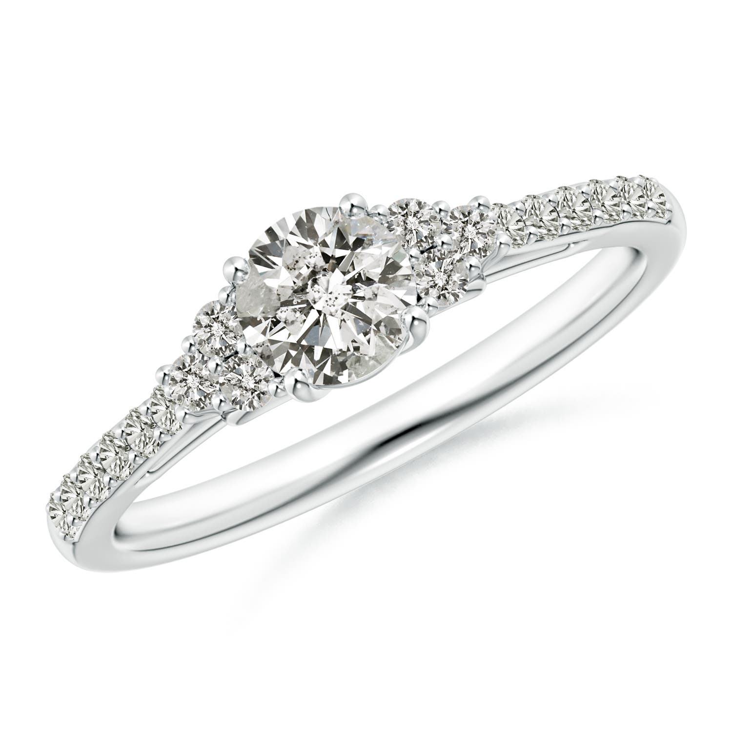 K, I3 / 0.67 CT / 14 KT White Gold