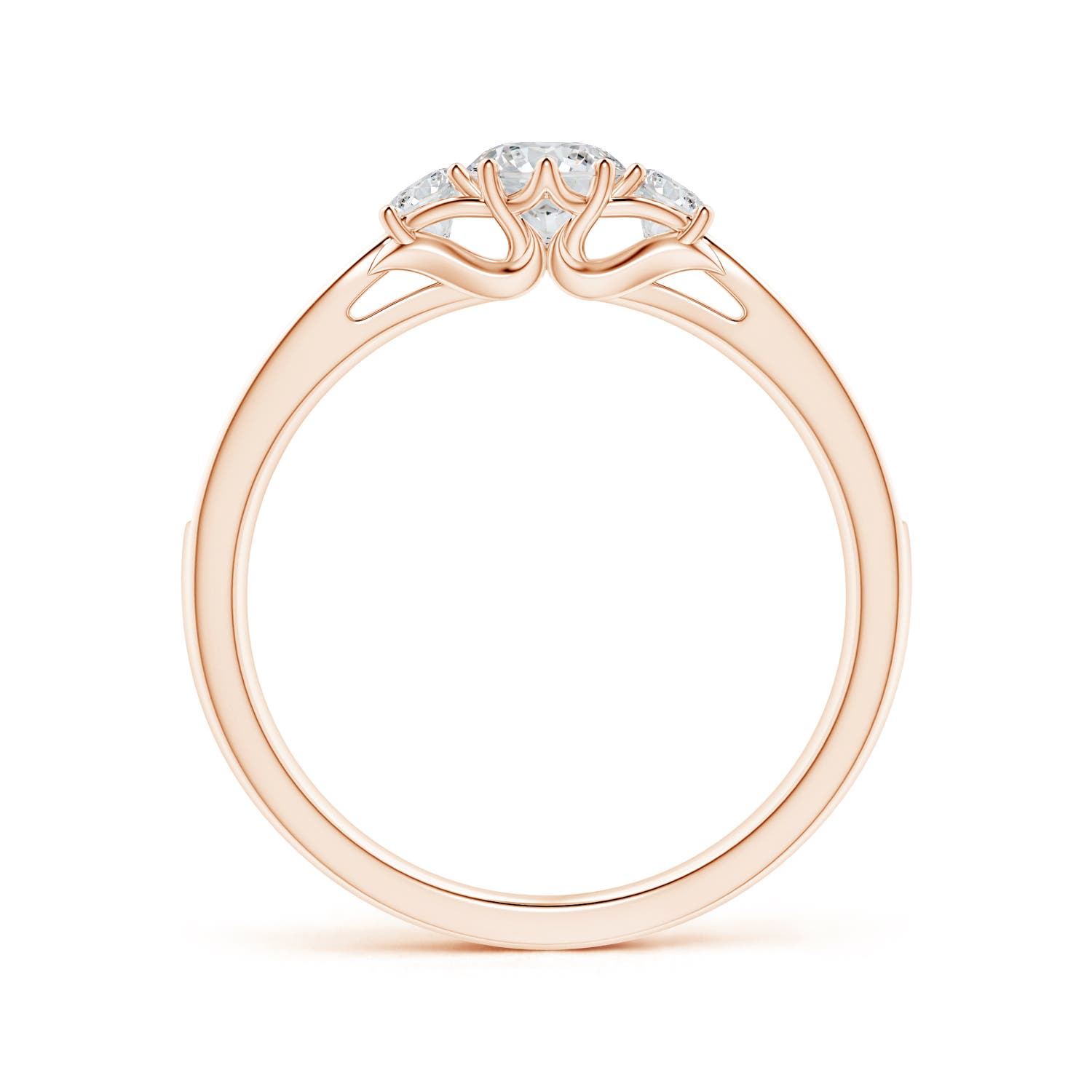 H, SI2 / 0.63 CT / 14 KT Rose Gold