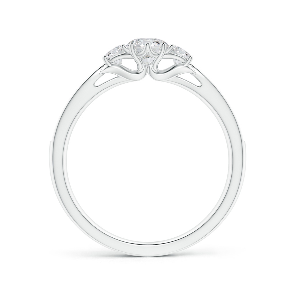 4.6mm HSI2 Prong-Set Round Diamond Three Stone Ring in White Gold - side_1