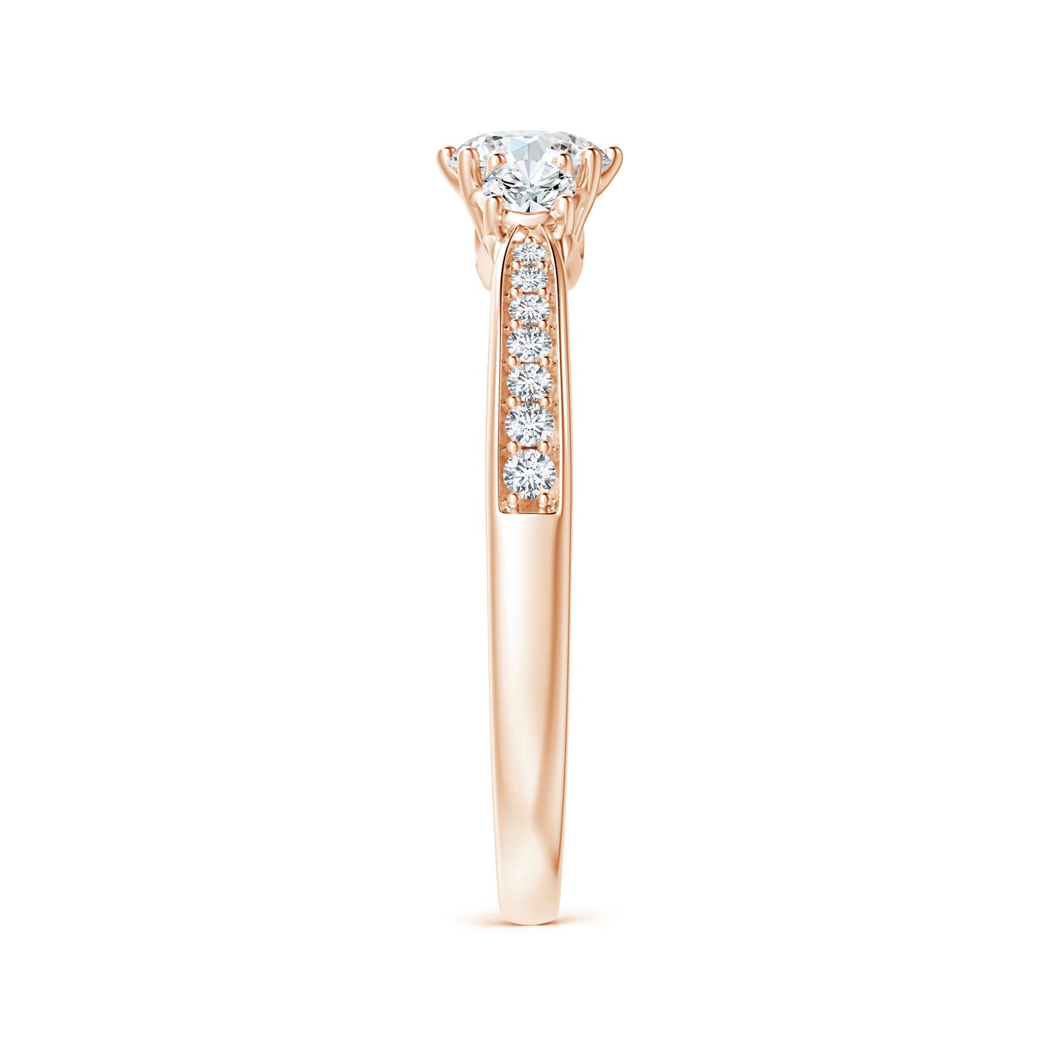 G, VS2 / 0.73 CT / 14 KT Rose Gold