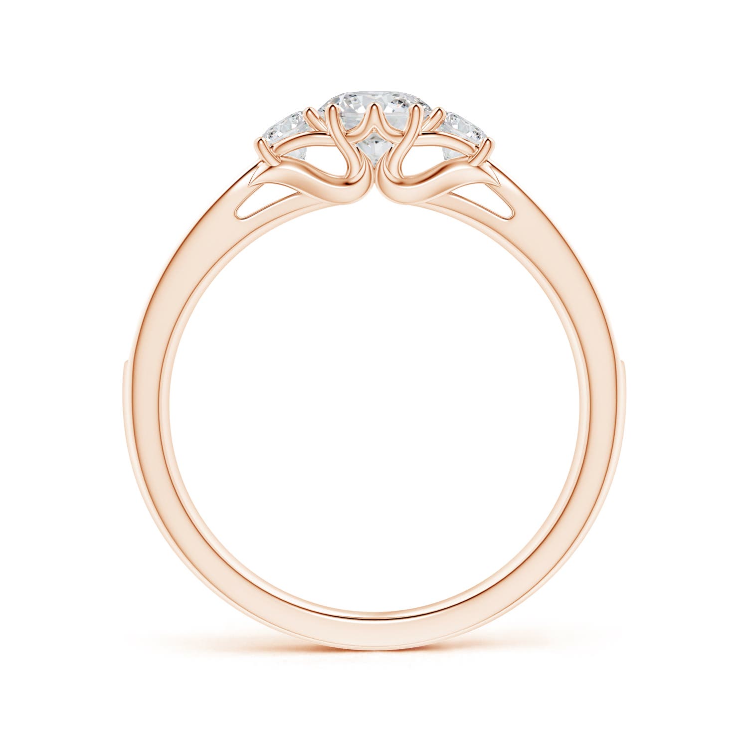 H, SI2 / 0.73 CT / 14 KT Rose Gold