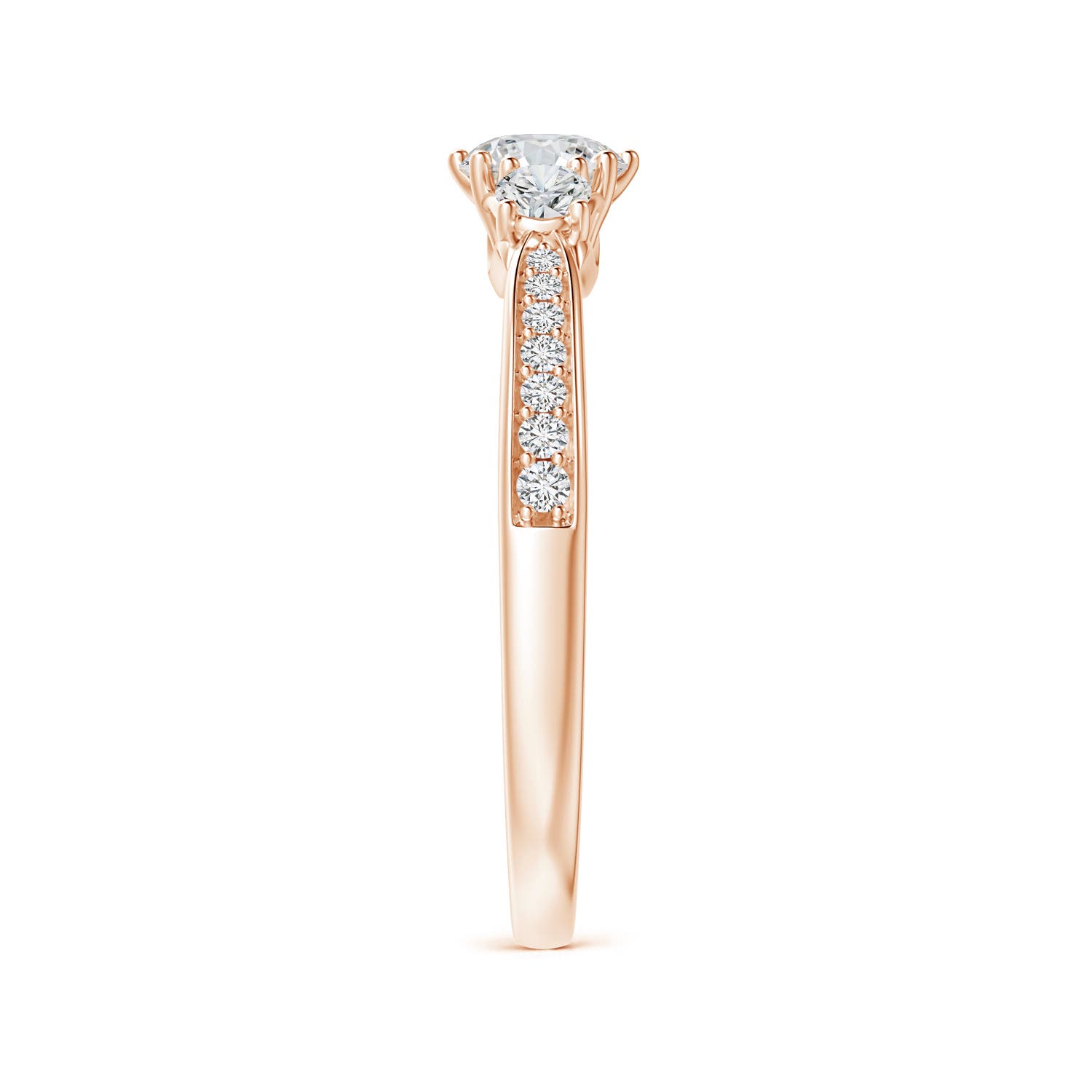 H, SI2 / 0.73 CT / 14 KT Rose Gold