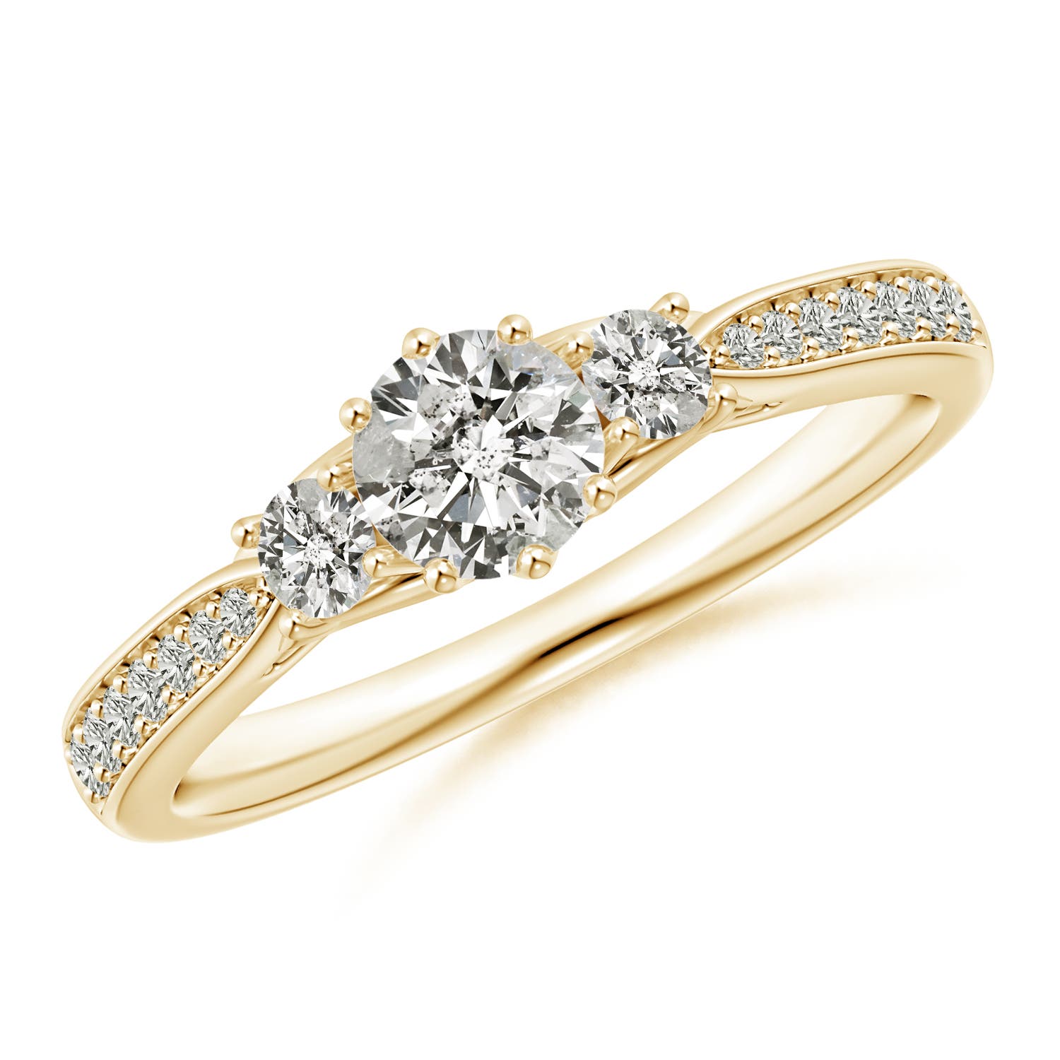 K, I3 / 0.73 CT / 14 KT Yellow Gold