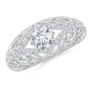 5.3mm GVS2 Vintage Inspired Diamond Filigree Engagement Ring in P950 Platinum