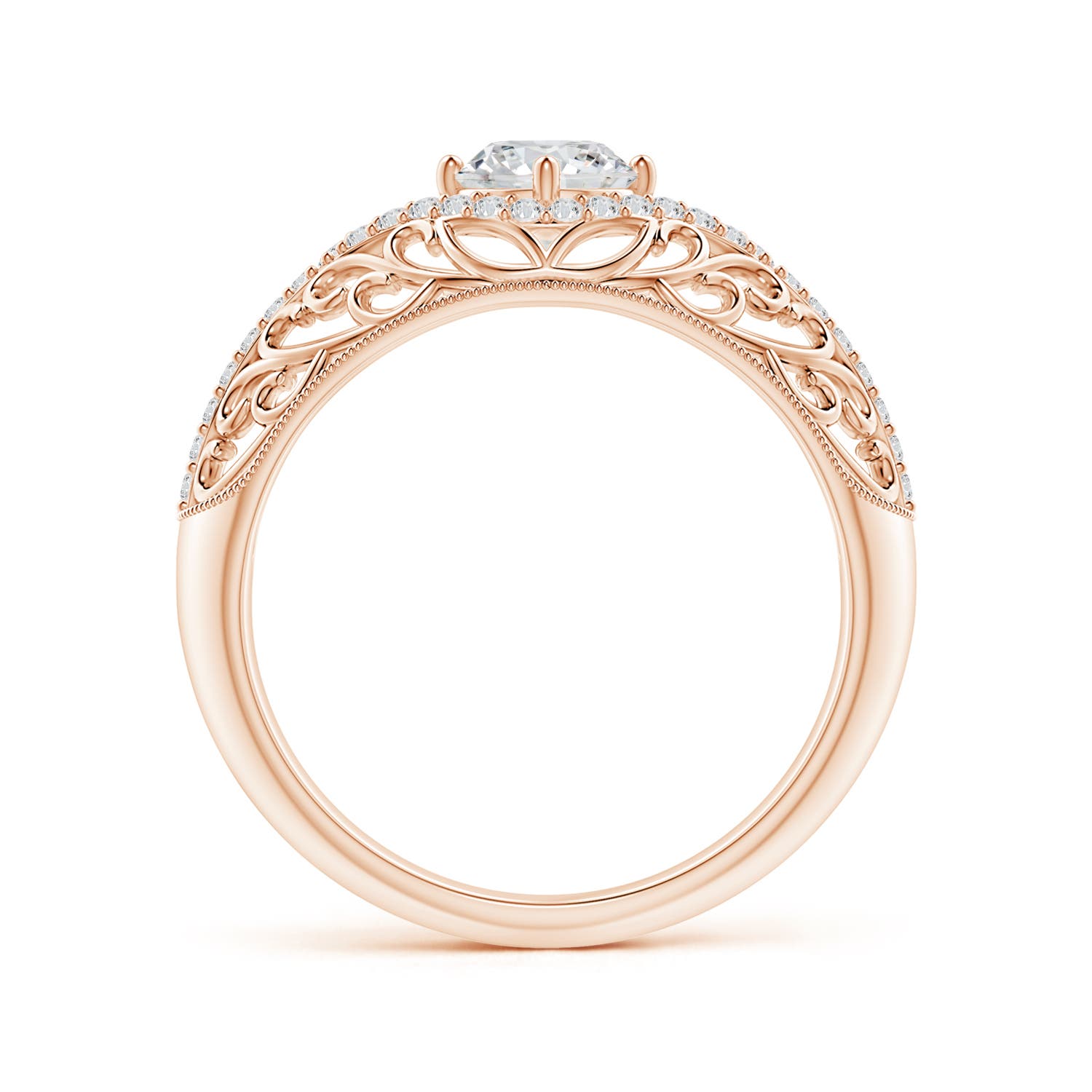 H, SI2 / 0.78 CT / 14 KT Rose Gold