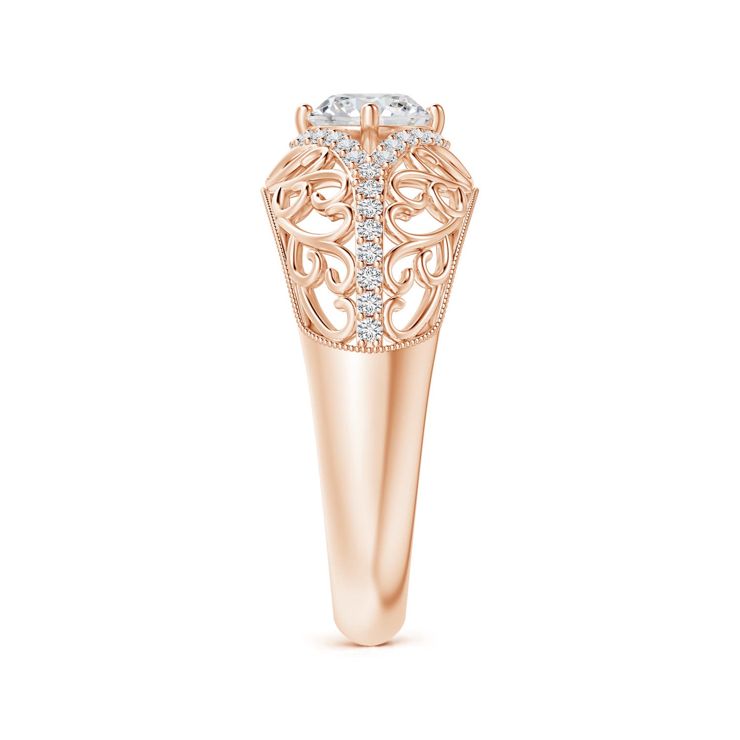 H, SI2 / 0.78 CT / 14 KT Rose Gold