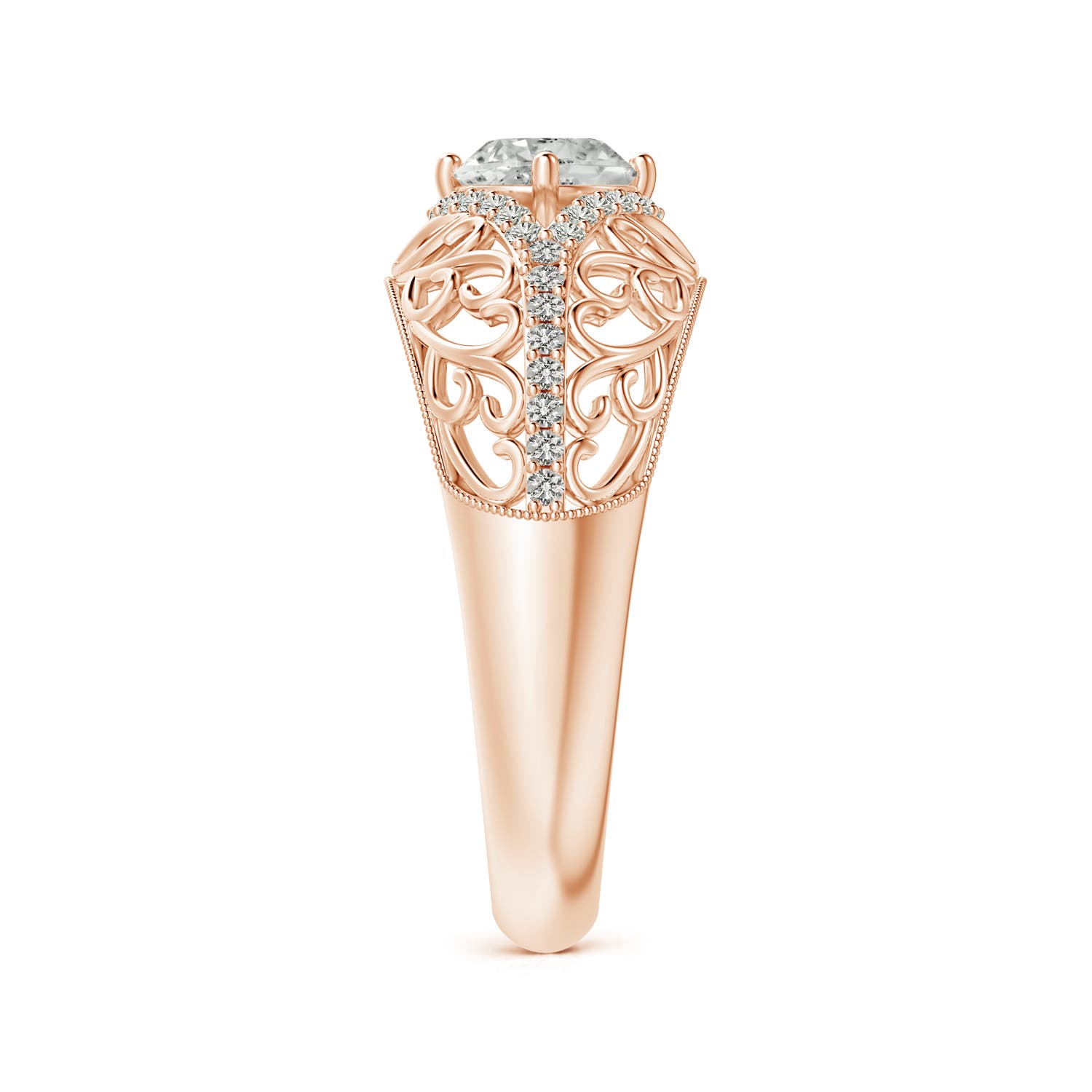 K, I3 / 0.78 CT / 14 KT Rose Gold