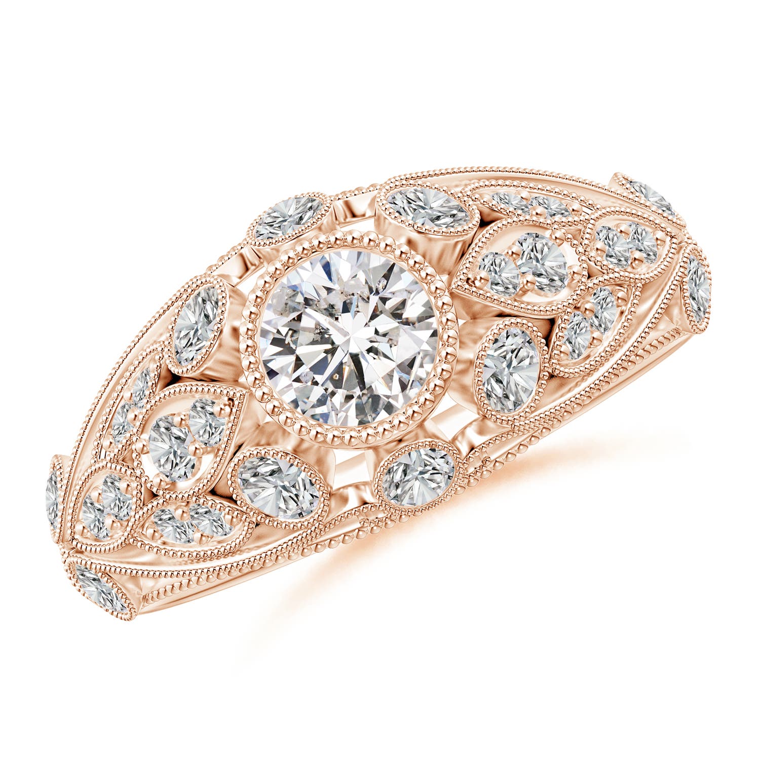 I-J, I1-I2 / 0.76 CT / 14 KT Rose Gold