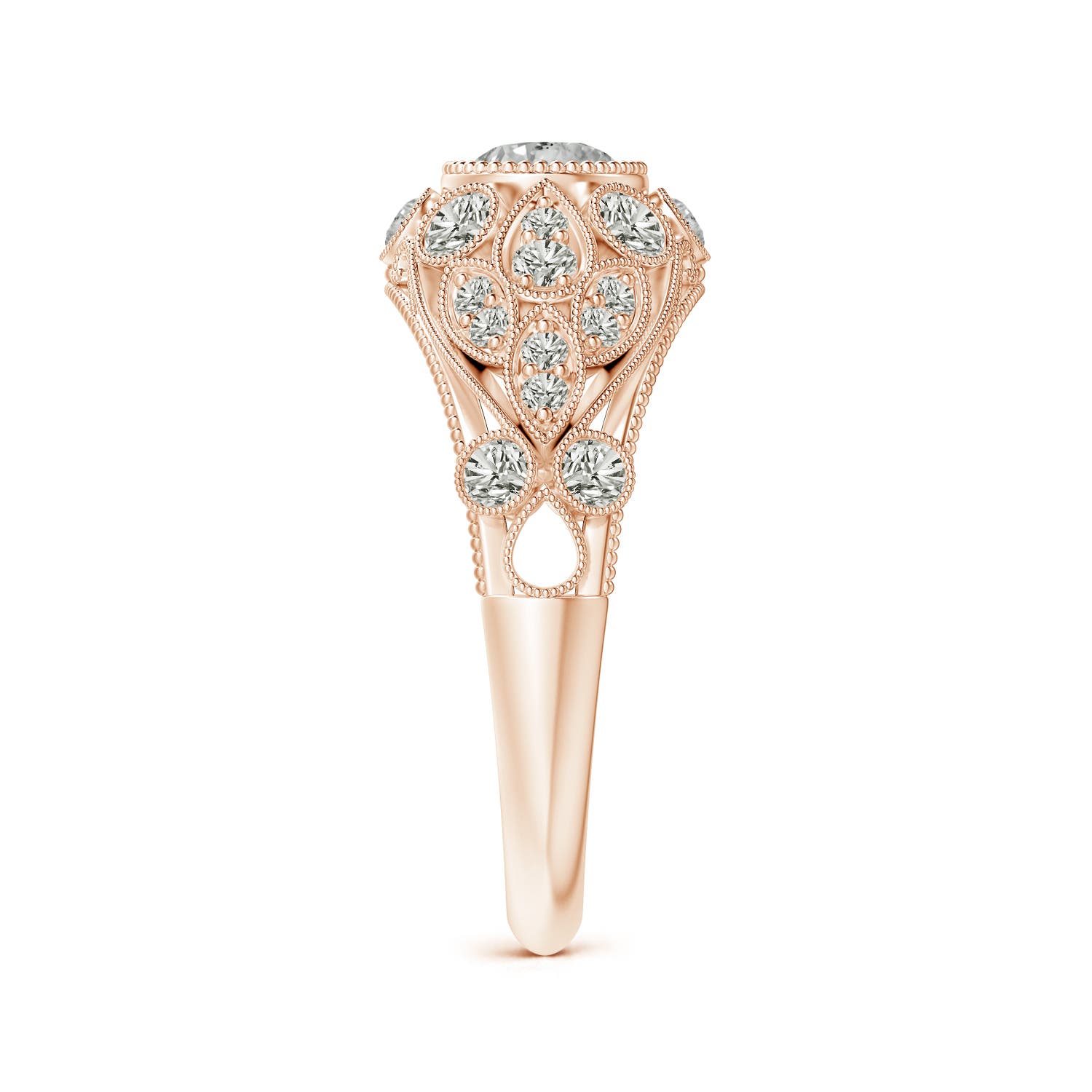 K, I3 / 0.76 CT / 14 KT Rose Gold