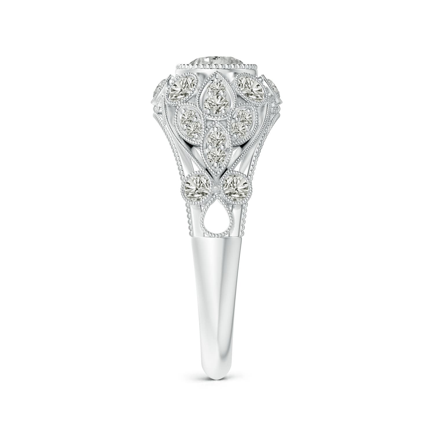 K, I3 / 0.76 CT / 14 KT White Gold