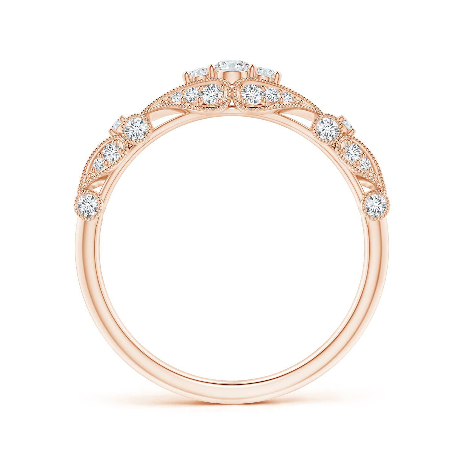 G, VS2 / 0.36 CT / 14 KT Rose Gold