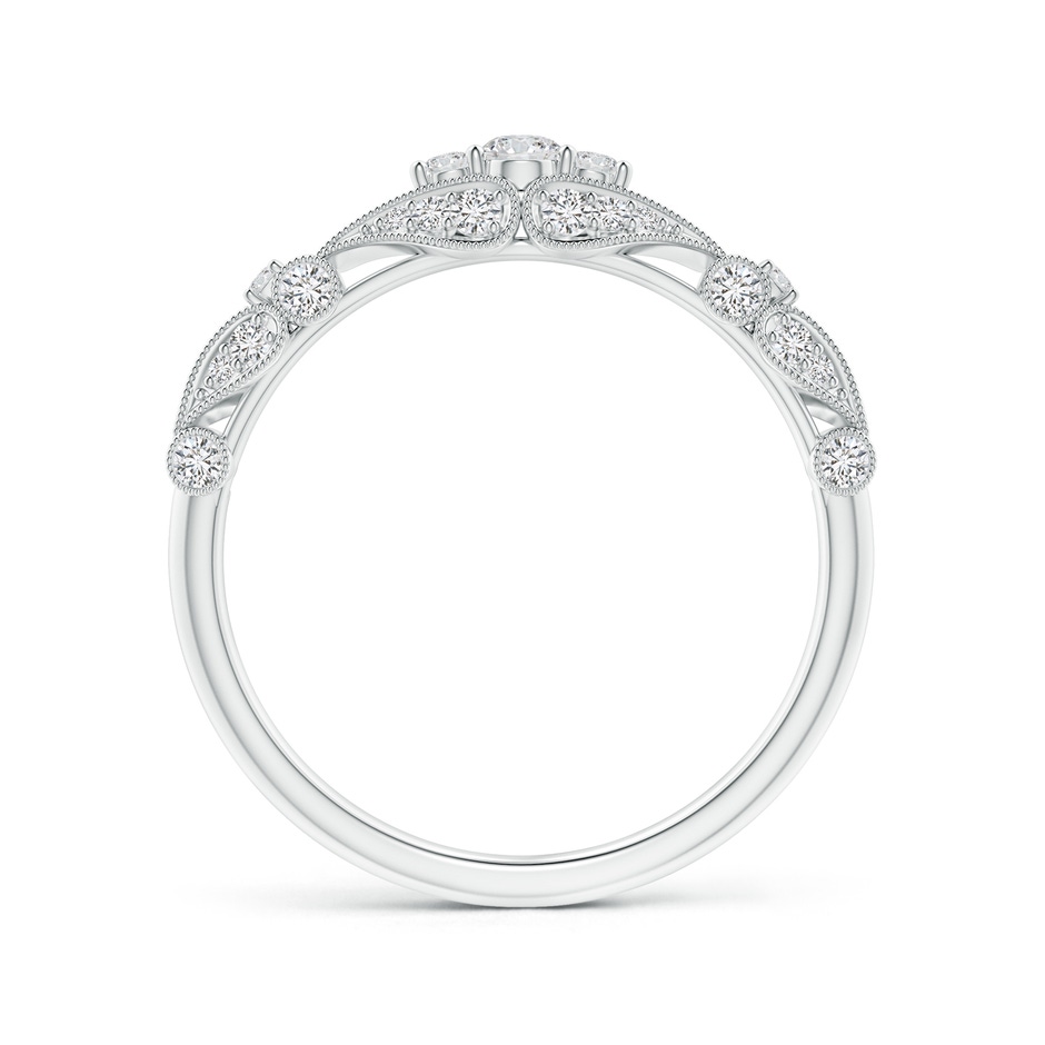 2.5mm HSI2 Vintage Style Diamond Anniversary Ring with Paisley Motifs in White Gold side-1