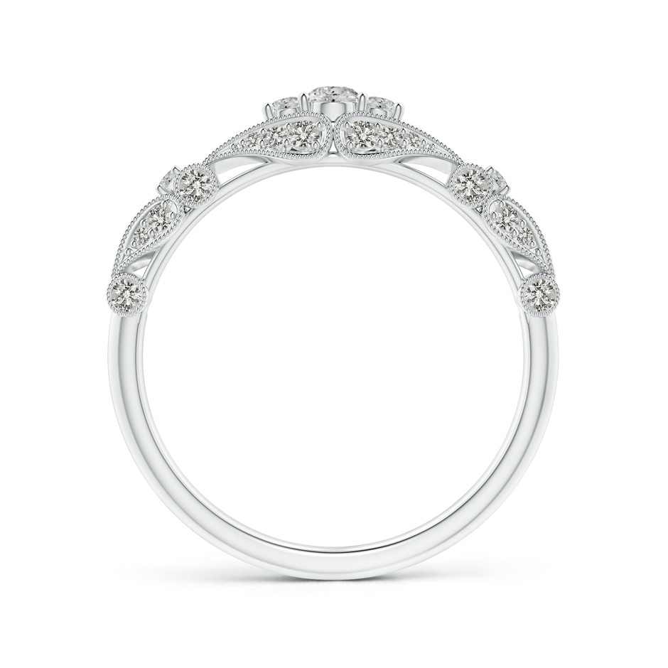 2.5mm KI3 Vintage Style Diamond Anniversary Ring with Paisley Motifs in White Gold side-1
